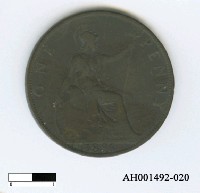 藏品(英國一便士硬幣)的圖片